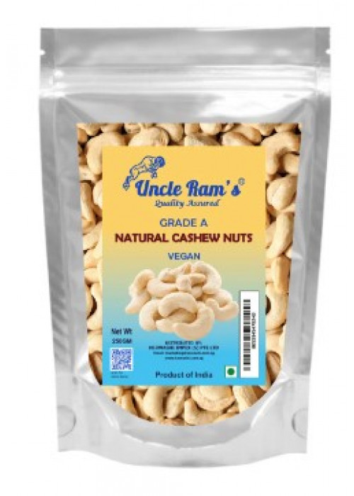 UNCLE RAMS NATURAL CASHEW NUTS 250 GM