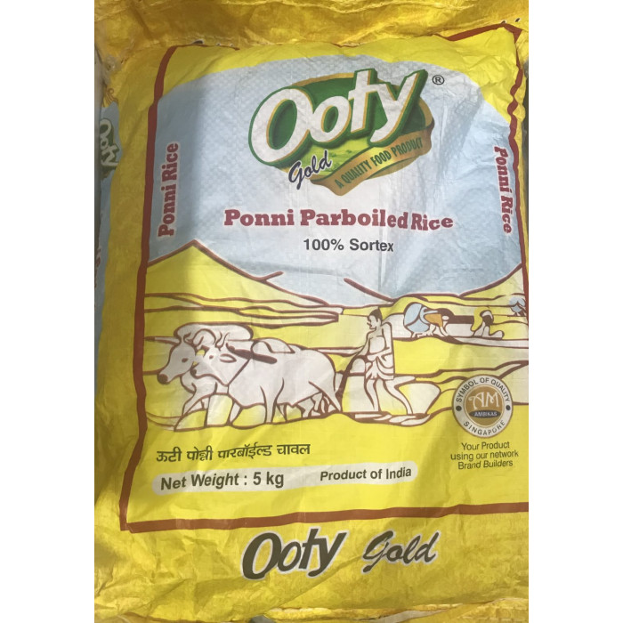 OOTY GOLD PONNI PARBOILED RICE -5KG